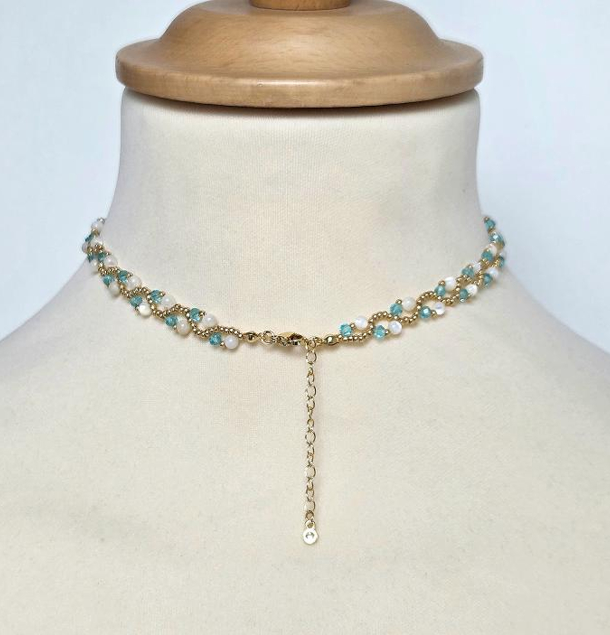 Collier de perles nacrées naturelles – Image 2