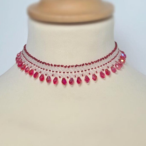 Magnifique collier en rocailles Preciosa