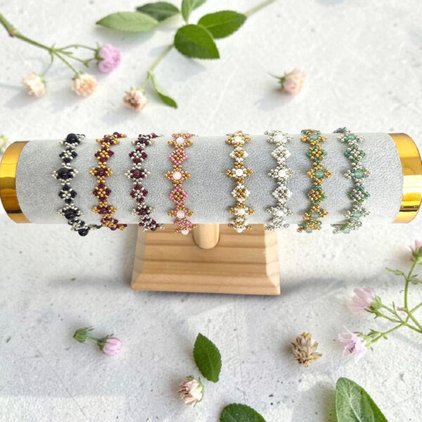 bracelet perles Miyuki pierre naturellefait main